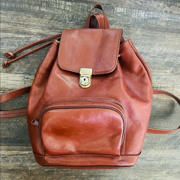 Bags French Leather Vintage Backpack Poshmark
